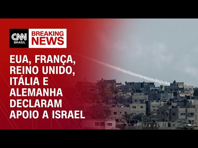 EUA, França, Reino Unido, Itália e Alemanha declaram apoio a Israel | CNN ARENA