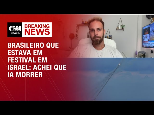 Brasileiro que estava em festival em Israel relata como fugiu de ataques | CNN NEWSROOM