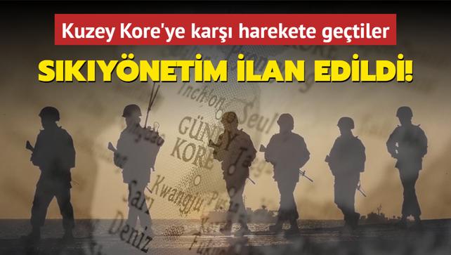 Kuzey Kore'ye kar�� harekete ge�tiler... S�k�y�netim ilan edildi! 