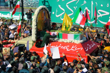 Funeral held for martyr General Mohammedreza Zahedi