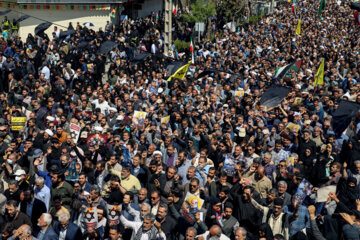 Funeral held for martyr General Mohammedreza Zahedi