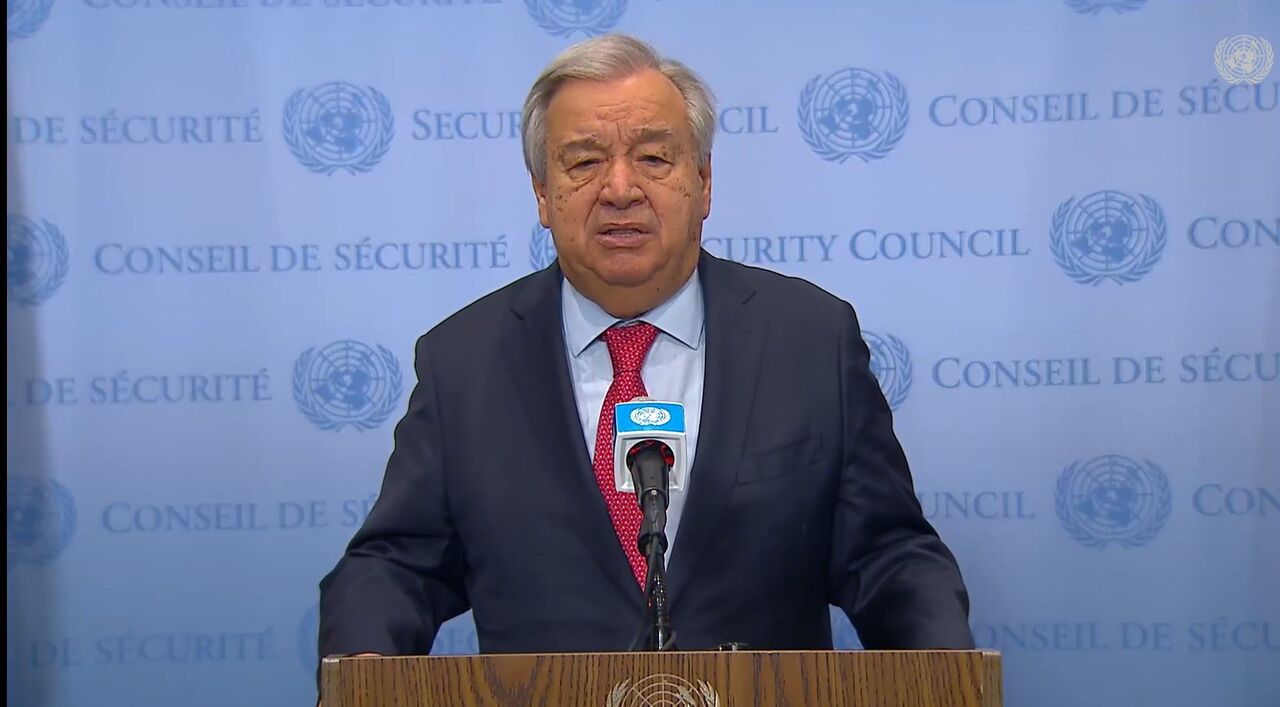 UN chief accuses Zionist regime of spreading misinformation