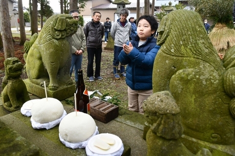 米1升分のおにぎり 豊作祈る