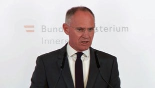 Innenminister Gerhard Karner (Bild: Screenshot APA-Livestream)