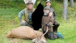 René Benko & Co. auf der Jagd in der Steiermark (Bild: Krone KREATIV/zVg, Krone KREATIV)