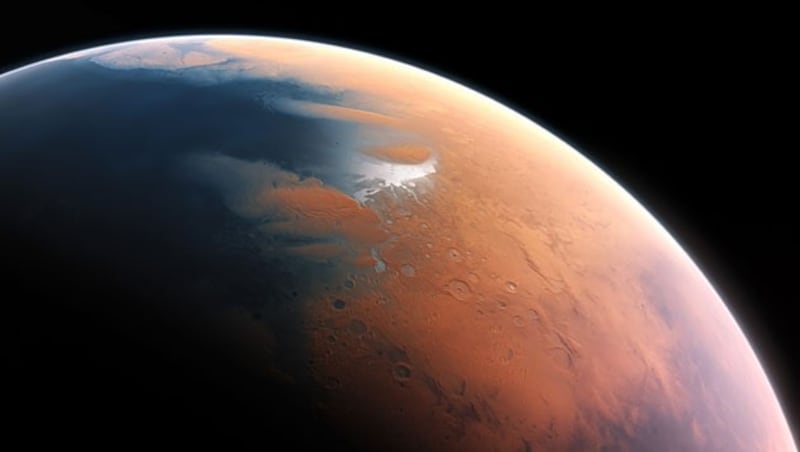 So könnte der Mars vor rund vier Milliarden Jahren ausgesehen haben. (Bild: ESO/M. Kornmesser)