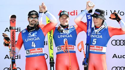 Rogentin takes maiden World Cup win in Saalbach as Odermatt retains crystal globe