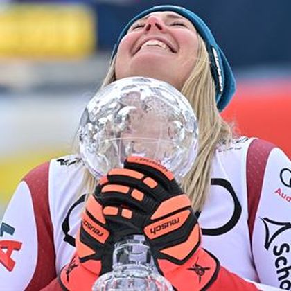 'I'm speechless' - Huetter clinches first crystal globe of career with Saalbach win