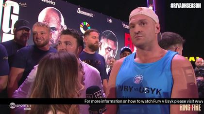 Temperature rises as Fury and Usyk clash after weigh in