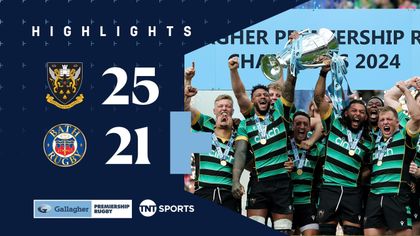 Highlights: Northampton claim Gallagher Premiership title after edging Bath in thriller