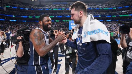 'We're both born for this' - Irving and Doncic take Mavs to 3-0 lead over Timberwolves