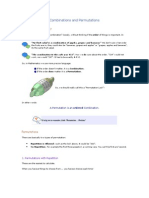 Combinations and Permutations