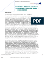 La Teoría Económica Del Desarrollo - Un Enfoque Comparativo Entre Marx y Schumpeter