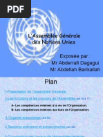 Exposé Sur L'Assemblée Générale de l'ONU