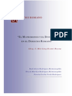 MATRIMONIO y Divorcio en El Derecho Romano - Todo