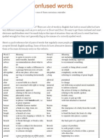 Commonly Confused Words