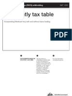 Fortnightly Tax Table Au