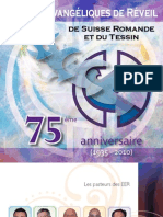 Brochure Du 75ème Anniversaire Des Eglises Evangéliques de Réveil