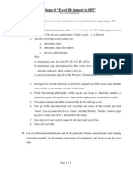 Steps of "Excel File Import To SPI"