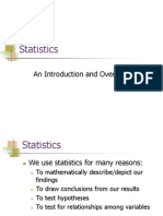 Statistics: An Introduction and Overview