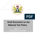 National Tax Policy Draft Updated)