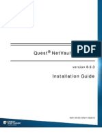 Quest NetVault Backup 863 Installation Guide English