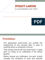 The Contract Labour-Regulation and Abolition Act-1970