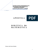 Apostila de Didática Da Matemática.