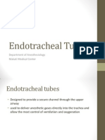 Endotracheal Tube