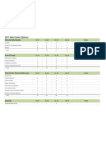 Data Center Criteria Template