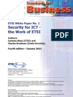 ETSI Security For ICT White Paper