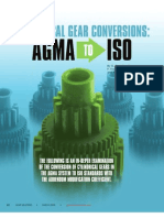 Converção de Valores AGMA - ISO - Artigo