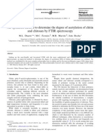 An Optimised Method To Determine The Degree of Acetylation of Chitin and Chitosan by FTIR Spectros