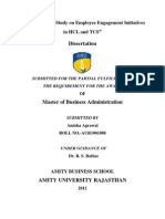 " " Dissertation: A Comparative Study On Employee Engagement Initiatives in HCL and TCS