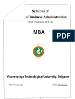 VTU Mba Syllabus