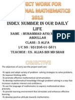 Index Number in Our Daily Life