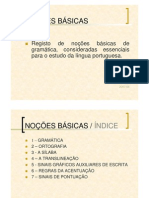 GramÁtica - noÇÕes Básicas