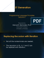 AST Generation: Programming Language Principles