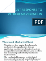 Occupant Response To Vehicular Vibration