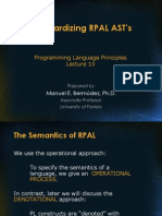 Standardizing RPAL AST's: Programming Language Principles