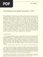 Local Indicators of Spatial Association-LISA