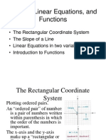 Graphs, Linear Equations, and Functions