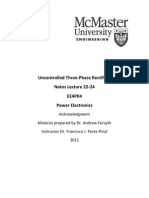 Uncontrolled Three Phase Rectifiers