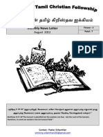 Wellington Tamil Christian Fellowship News Letter August 2012 v2