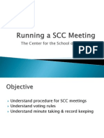 Running A SCC Meeting