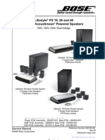 BOSE Lifestyle PS 18, PS 28, PS 48 Service Manual