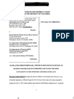 DCD (RCL) 2010 CV 00486 EX RELATOR STRUNK V OBAMA Et Al. - Quo Warranto - Qui Tam - Conspiracy To Violate Civil Rights