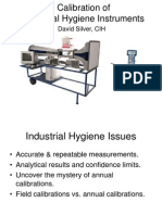 Calibration of Industrial Hygiene Instruments: David Silver, CIH