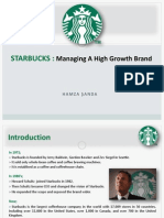 Starbucks Managing High Growth Brand