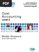 2006 LCCI Cost Accounting Level 2 Series 4 Model Answers